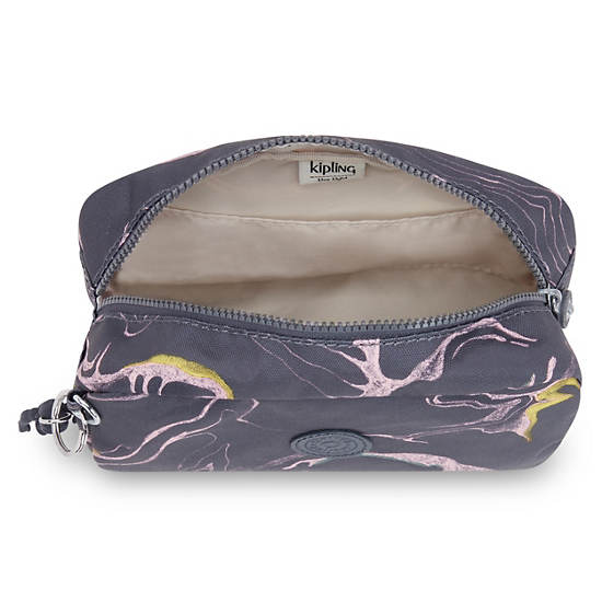 Kipling Gleam Printed Pouch Väska Silver | SE 1075GS